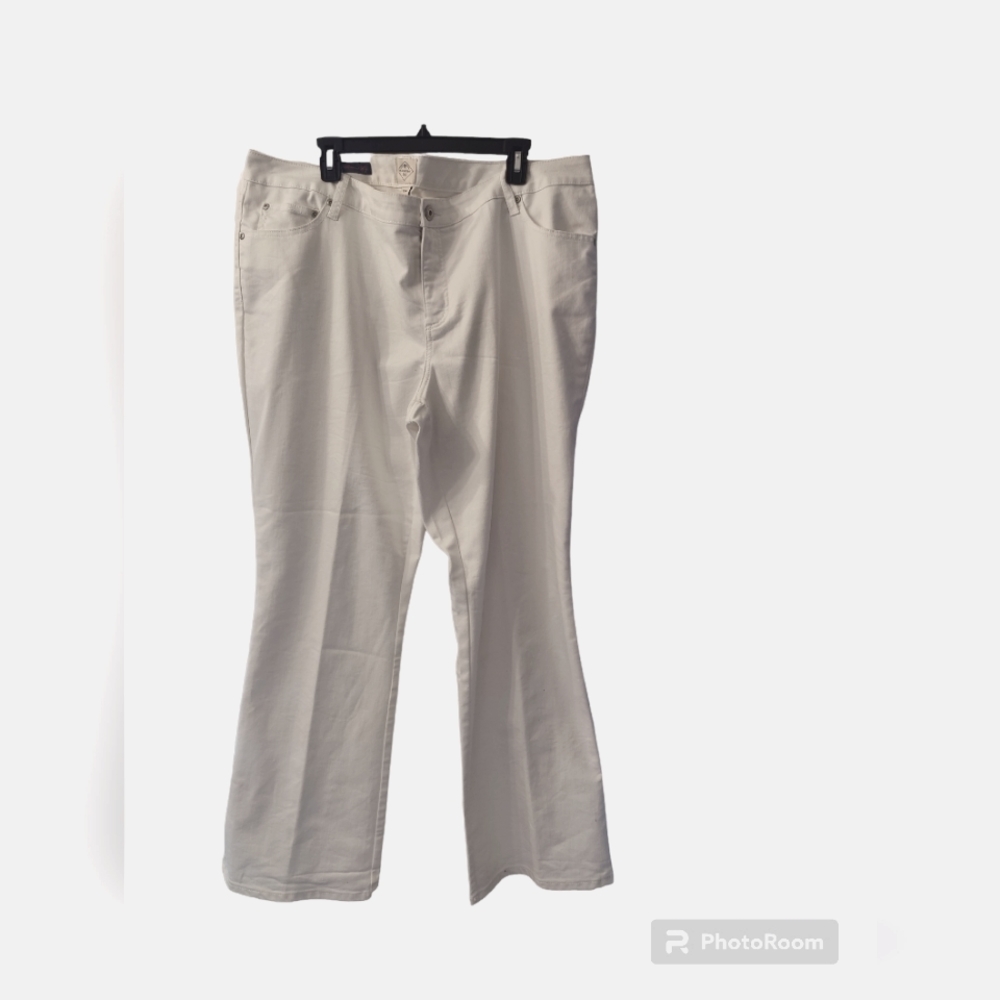 St. John's Bay Cream Boot Cut Pants
